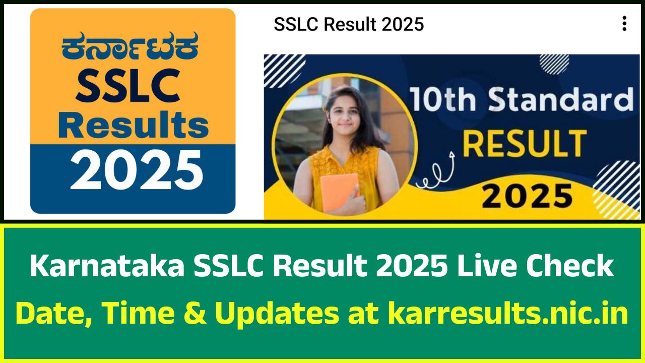 Karnataka SSLC Result 2025 Live